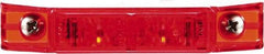 Truck-Lite - 4" Long, Red LED Marker Clearance - 12 Volts - Makers Industrial Supply