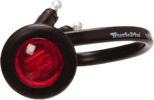 Truck-Lite - 3/4" Long, Red LED Marker Clearance - 12 Volts, Includes LED Light, Grommet - Makers Industrial Supply