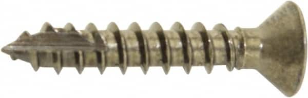 Hager - #9 Brass Hinge Screws - 1" Long - Makers Industrial Supply