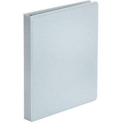 UNIVERSAL - 175 Sheet Capacity, 8-1/2 x 11", View Ring Binder - Polypropylene, White - Makers Industrial Supply