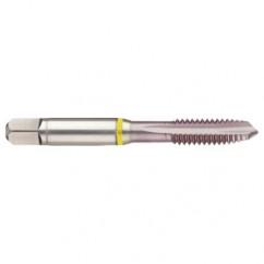 M8x1.25 2B 3-Flute Cobalt Yellow Ring Spiral Point Plug Tap-MolyGlide - Makers Industrial Supply