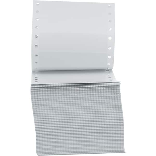 UNIVERSAL - 5" Long, White Paper Shipping Label - For Dot Matrix Printers - Makers Industrial Supply