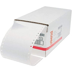 UNIVERSAL - 6" Long, White Paper Shipping Label - For Dot Matrix Printers - Makers Industrial Supply