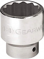 GearWrench - 1-13/16", 3/4" Drive, Standard Hand Socket - 12 Points, 2-11/16" OAL, Alloy Steel, Chrome Finish - Makers Industrial Supply