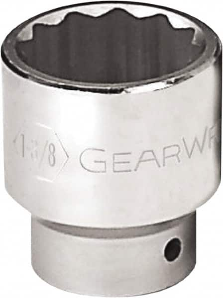 GearWrench - 1-5/16", 3/4" Drive, Standard Hand Socket - 12 Points, 2-3/16" OAL, Alloy Steel, Chrome Finish - Makers Industrial Supply