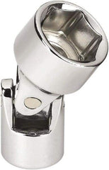 GearWrench - 1/4" Drive, Standard Hand Socket - 6 Points, 1-3/8" OAL, Alloy Steel, Chrome Finish - Makers Industrial Supply