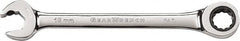 GearWrench - 11/16" 12 Point Combination Wrench - 8-55/64" OAL, Steel, Full Polish Finish - Makers Industrial Supply