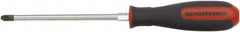 GearWrench - PZ.2 Point, 4" Blade Length Posidrive Screwdriver - 8-9/16" OAL - Makers Industrial Supply