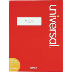 UNIVERSAL - 4" Long, White Paper Laser Label - For Inkjet Printers, Laser Printers - Makers Industrial Supply