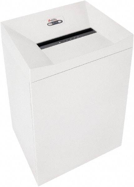 Ability One - 4mm x 37mm" Strip, 17 Sheet Cross Cut Paper Office Shredder - 13-1/2" Long x 18" Wide x 25" High, Level 4 Security, 69 Gal Wastebasket - Makers Industrial Supply