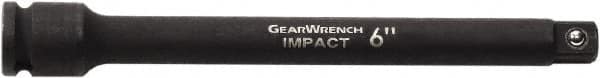 GearWrench - 1/4" Drive Impact Socket Extension - 4" OAL, Black Finish - Makers Industrial Supply