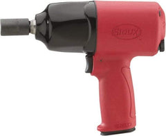 Sioux Tools - 1/2" Drive, 6,300 RPM, 520 Ft/Lb Torque Impact Wrench - Pistol Grip Handle, 1,200 IPM, 3.9 CFM, 90 psi, 1/4" NPT Inlet - Makers Industrial Supply