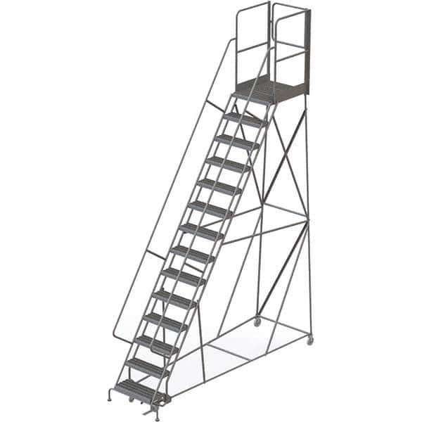 TRI-ARC - Rolling & Wall Mounted Ladders & Platforms Type: Rolling Warehouse Ladder Style: Rolling Platform Ladder - Makers Industrial Supply