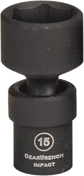 GearWrench - 1/4" Drive 14mm Standard Universal Impact Socket - 6 Points - Makers Industrial Supply