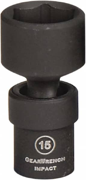 GearWrench - 1/4" Drive 13mm Standard Universal Impact Socket - 6 Points - Makers Industrial Supply