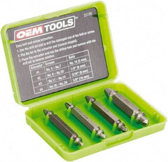 OEM Tools - Screw Extractor - #1, #2, #3, #4" Extractor for #4 to #7, #8 to #10, #11 to #14, #16 to #24 Screw - Makers Industrial Supply