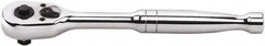 GearWrench - 1/2" Drive Pear Head Ratchet - Full Polish Chrome Finish, 9" OAL, 45 Gear Teeth, Full Polished Handle, Standard Head - Makers Industrial Supply