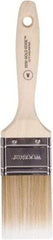 Wooster Brush - 2" Flat Polyester Varnish Brush - 2-11/16" Bristle Length, 4-9/16" Wood Beavertail Handle - Makers Industrial Supply