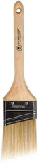 Wooster Brush - 2-1/2" Angled Polyester Angular Brush - 2-15/16" Bristle Length, 6-13/16" Wood Fluted Handle - Makers Industrial Supply