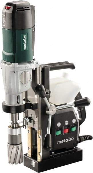 Metabo - 3/4" Chuck, 2" Travel, Portable Magnetic Drill Press - 250-450 RPM, 12 Amps, 1200 Watts - Makers Industrial Supply