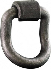 Buyers Products - Steel D-Ring 55° with Integral Bracket - 5" Long, Gray, For Use with Cargo Control - Makers Industrial Supply