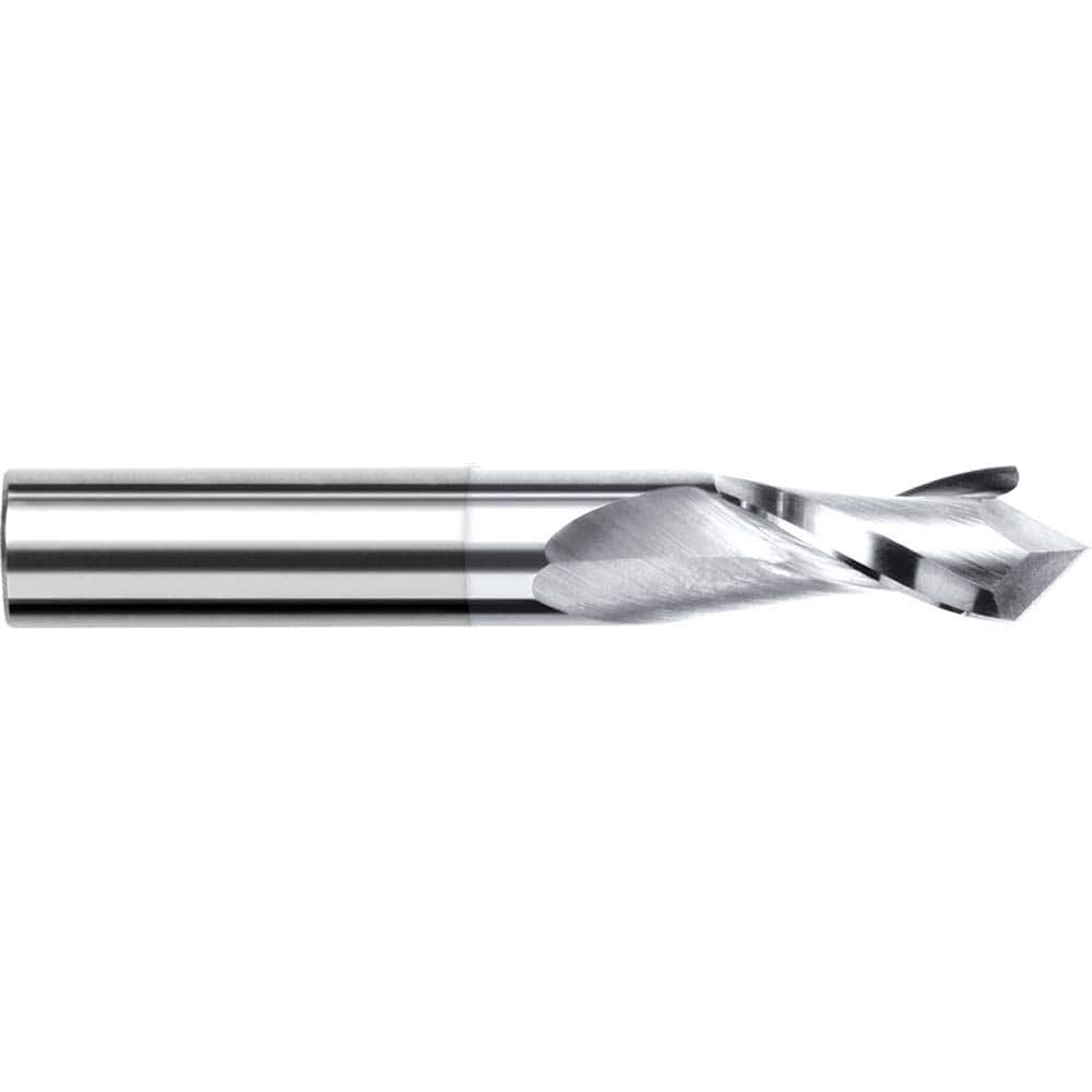 Harvey Tool - 1/16" Diam, 3/16" LOC, 2 Flute 90° Point Angle Solid Carbide Drill Mill - Exact Industrial Supply