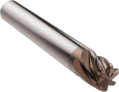 Seco - 10mm, 6 Flute, Single End, Solid Carbide, 1mm Corner Radius End Mill - 66mm OAL, 28° Helix, Right Hand Flute, 12mm LOC, Right Hand Cut - Makers Industrial Supply