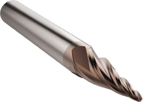 Seco - 1.83mm, 4 Flute, Single End, Solid Carbide, 1mm Corner Radius End Mill - 63mm OAL, 25° Helix, Right Hand Flute, 23.5mm LOC, Right Hand Cut - Makers Industrial Supply