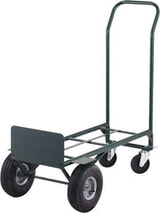 Ability One - 600 Lb Capacity 48" OAH Hand Truck - Steel Handle, Steel, Pneumatic Wheels - Makers Industrial Supply