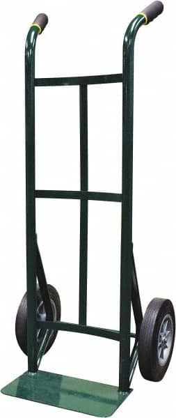 Ability One - 600 Lb Capacity 45" OAH Hand Truck - Steel Handle, Steel, Solid Rubber Wheels - Makers Industrial Supply