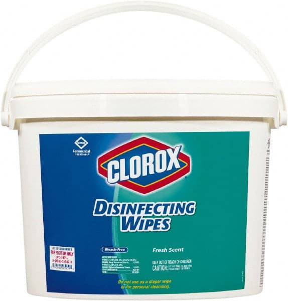 Disinfecting Wipes: Pre-Moistened Refill, 8 x 7″ Sheet, White