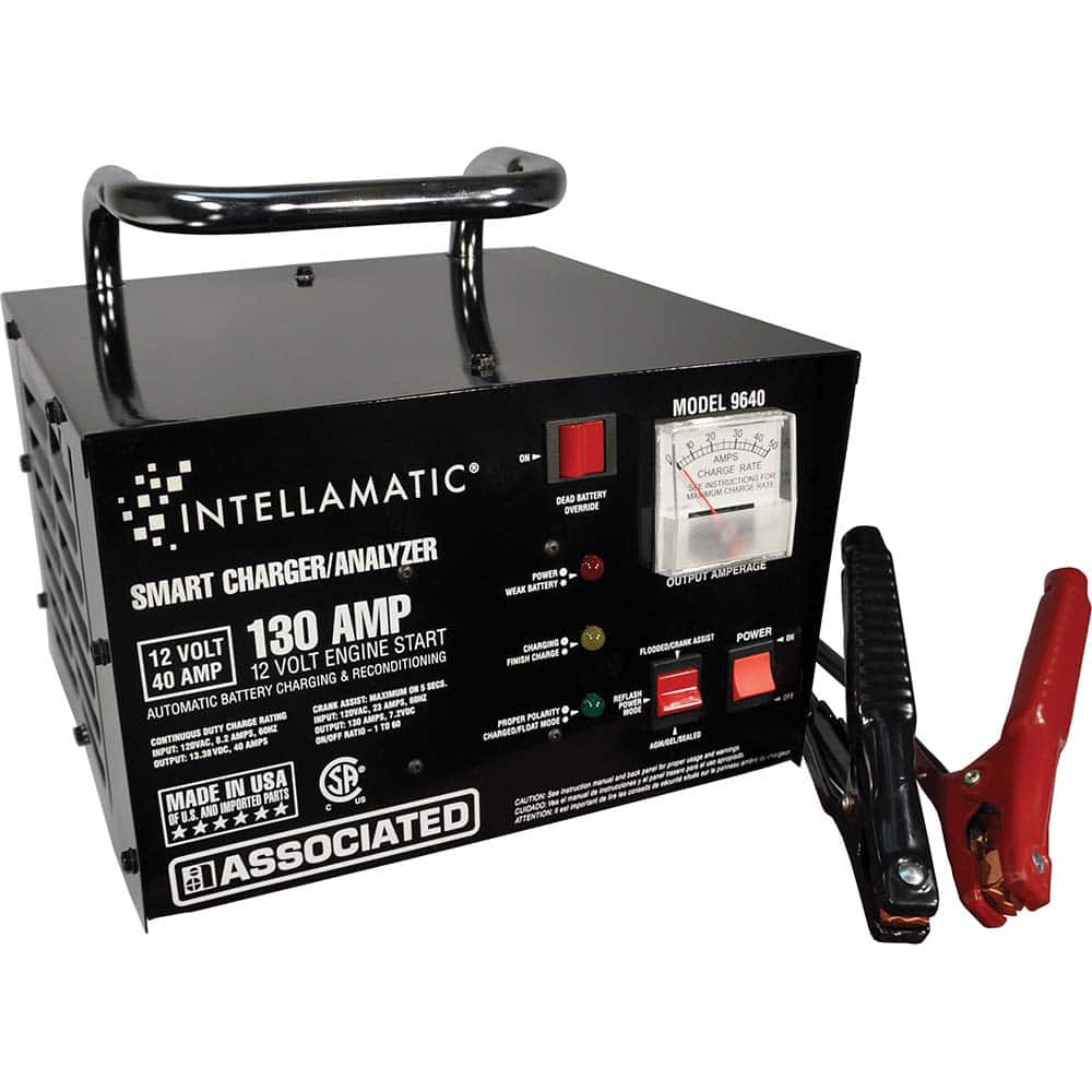 Associated Equipment - Automotive Battery Chargers & Jump Starters; Type: Automatic Charger/Maintainer ; Amperage Rating: 40 ; Voltage: 12 V ; Battery Size Group: 12 Volt - Exact Industrial Supply