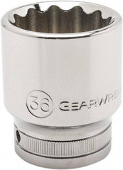 GearWrench - 3/4" Drive, Standard Hand Socket - 12 Points, 2.05" OAL, Alloy Steel, Chrome Finish - Makers Industrial Supply