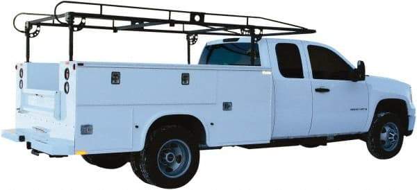 Buyers Products - Steel Ladder Rack - 162" Long, Black, For Use with Single & Dual Rear Wheel Utility Compartments - Makers Industrial Supply