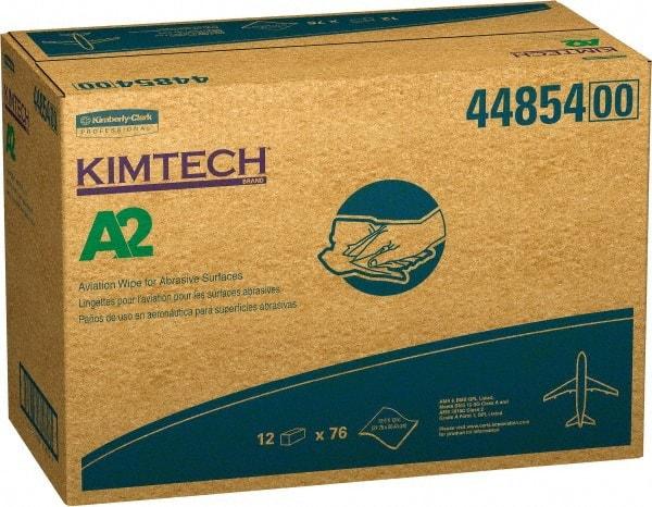 Kimtech - A2 Disposable Aerospace Wipes - Packet, 12-1/2" x 12" Sheet Size, White - Makers Industrial Supply