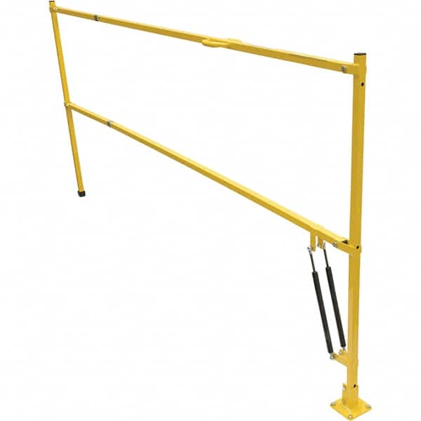 Vestil - Steel Rail Safety Gate - 4" Wide x 135" Door Height, Yellow - Makers Industrial Supply