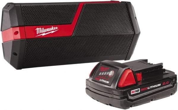 Milwaukee Tool - Public Address Horns & Speakers Type: Bluetooth Speaker Speaker Face Shape: Rectangular - Makers Industrial Supply