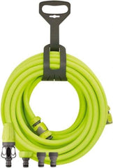 Legacy - 1/2" ID x 0.74" OD 4' Long Lead-In Whip Hose - MNPT Swivel x MNPT Ends, 300 Working psi, -40 to 140°F, 1/2" Fitting, Green - Makers Industrial Supply