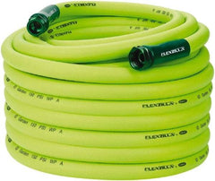 Legacy - 100' Long Garden Hose - 3/4" Diam, 3/4" GHT, Hybrid Polymer, 150 psi, All Season, Green - Makers Industrial Supply