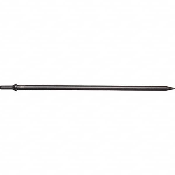 Mayhew - 1/8" Head Width, 18" OAL, Tapered Punch Chisel - Round Drive, Round Shank, Steel - Makers Industrial Supply