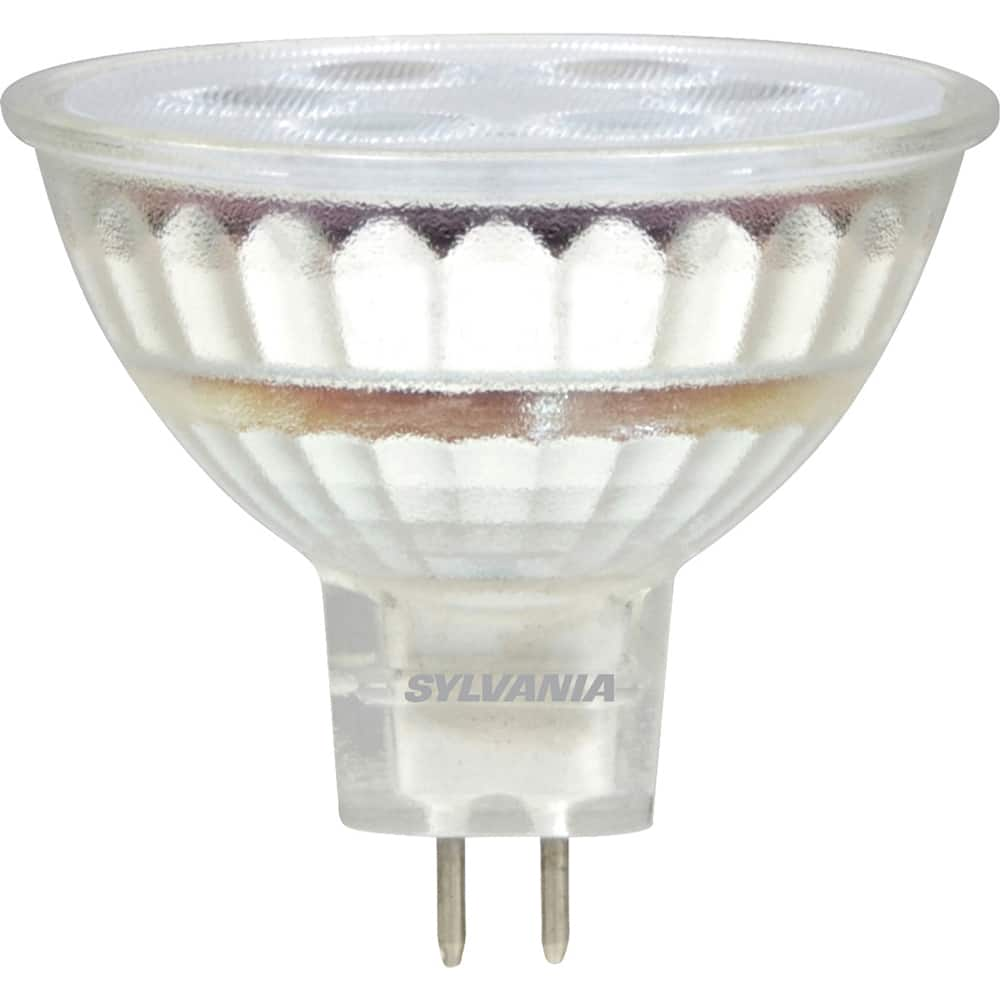 SYLVANIA - Lamps & Light Bulbs; Lamp Technology: LED ; Lamps Style: Commercial/Industrial ; Lamp Type: MR16 ; Wattage Equivalent Range: 1-19 ; Actual Wattage: 6.00 ; Base Style: Bi-Pin - Exact Industrial Supply