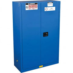 Justrite - Safety Cabinets Hazardous Chemical Type: Corrosive Chemicals Color: Blue - Makers Industrial Supply