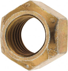 Made in USA - 9/16-12 Grade C Hex Lock Nut with Distorted Thread - Makers Industrial Supply