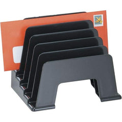 UNIVERSAL - Black Inclined File Sorter - Plastic - Makers Industrial Supply