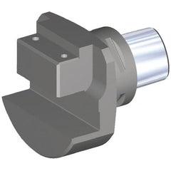 Kennametal - Neutral Cut, PSC63 Modular Connection, Square Shank Lathe Modular Clamping Unit - 45mm Square Shank Length, 25mm Square Shank Width, Through Coolant, Series ETAN End Mount Square Shank - Exact Industrial Supply