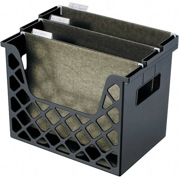 UNIVERSAL - Black File Boxes-Portable - Plastic - Makers Industrial Supply