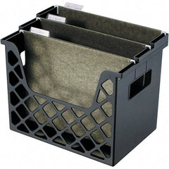 UNIVERSAL - Black File Boxes-Portable - Plastic - Makers Industrial Supply