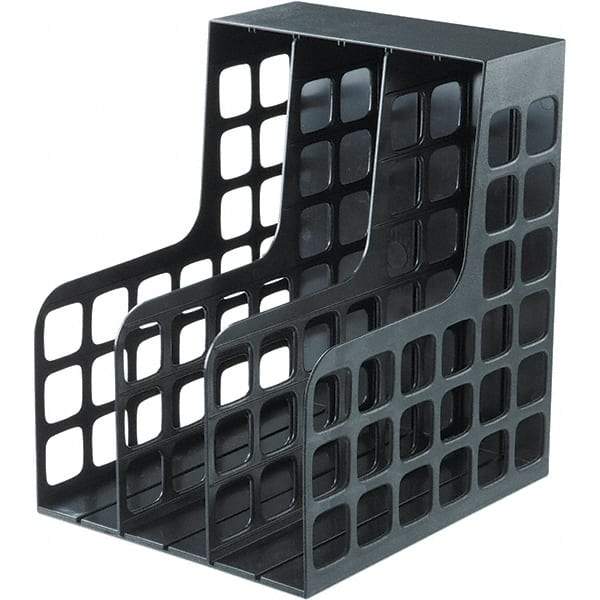 Pendaflex - Black Magazine Rack - Plastic - Makers Industrial Supply