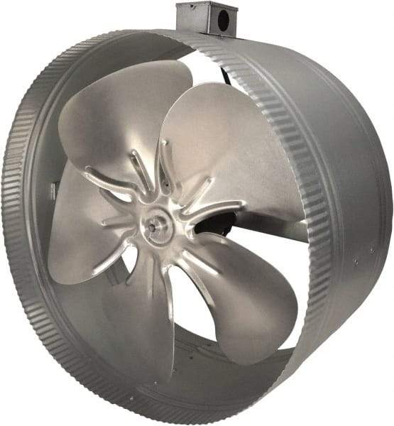 Suncourt - 16" Diam, 1.57 Amp, 120 Volt Duct Fan - 1,100 CFM, 1,180 RPM, Single Speed - Makers Industrial Supply