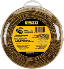 DeWALT - 0.095" Diam, 144' Long String Trimmer Replacment Line - For DCST920B, DCST920P1, DCST970X1, DCST990B, DCST990H1, DCST990M1 - Makers Industrial Supply